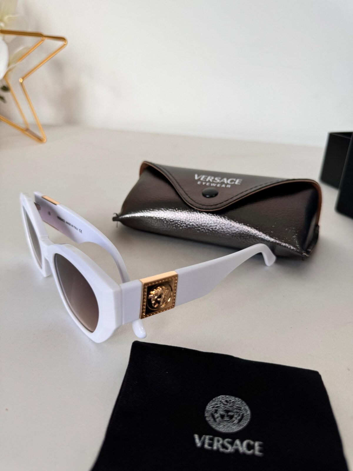 Versace VE4361 521773 51 Beyaz Kadın Güneş Gözlüğü