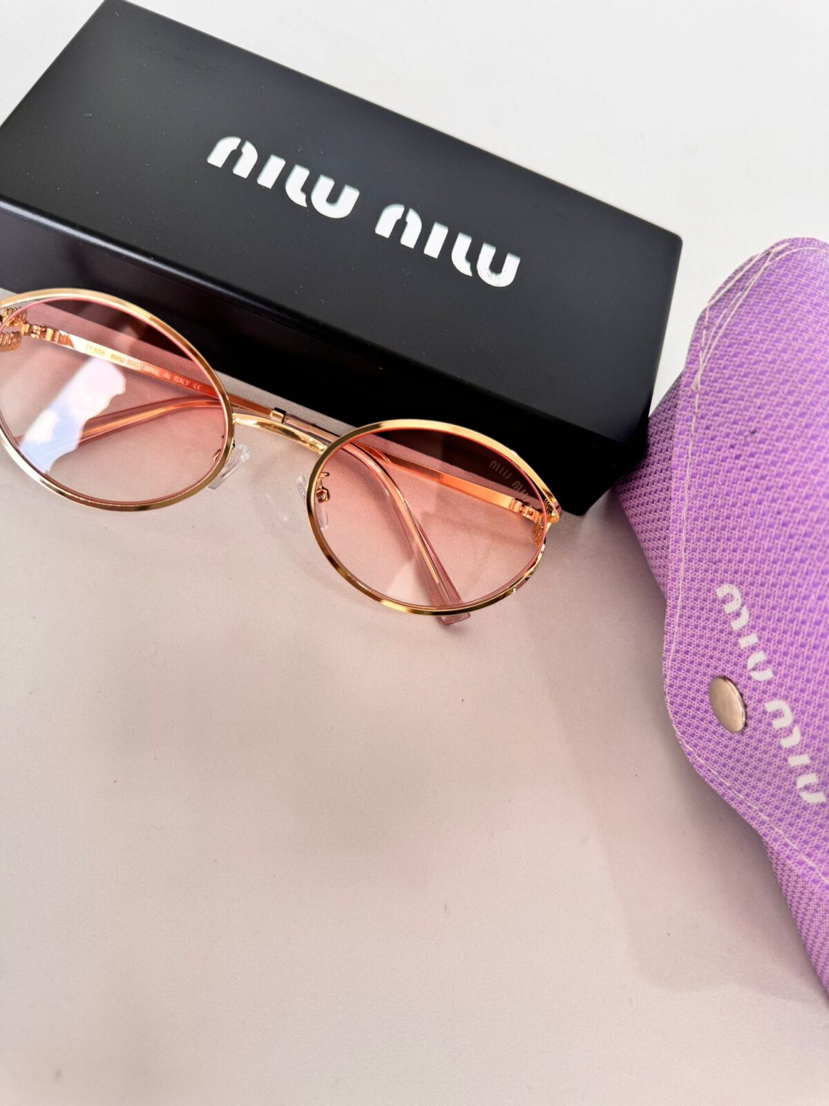 MIU MIU 54ZS ZVN50D Pembe Kadın Güneş Gözlüğü