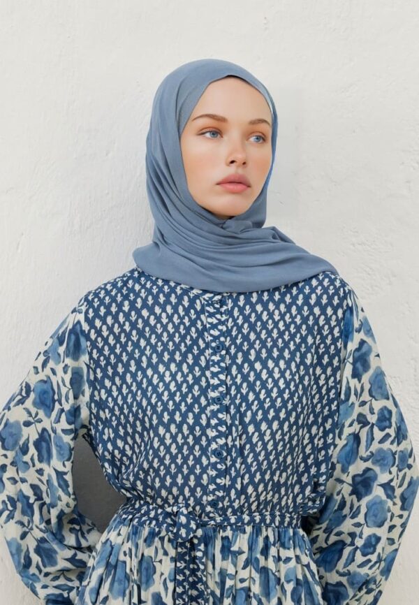 Rami Pamuk Şal 741074 - Soft Mavi