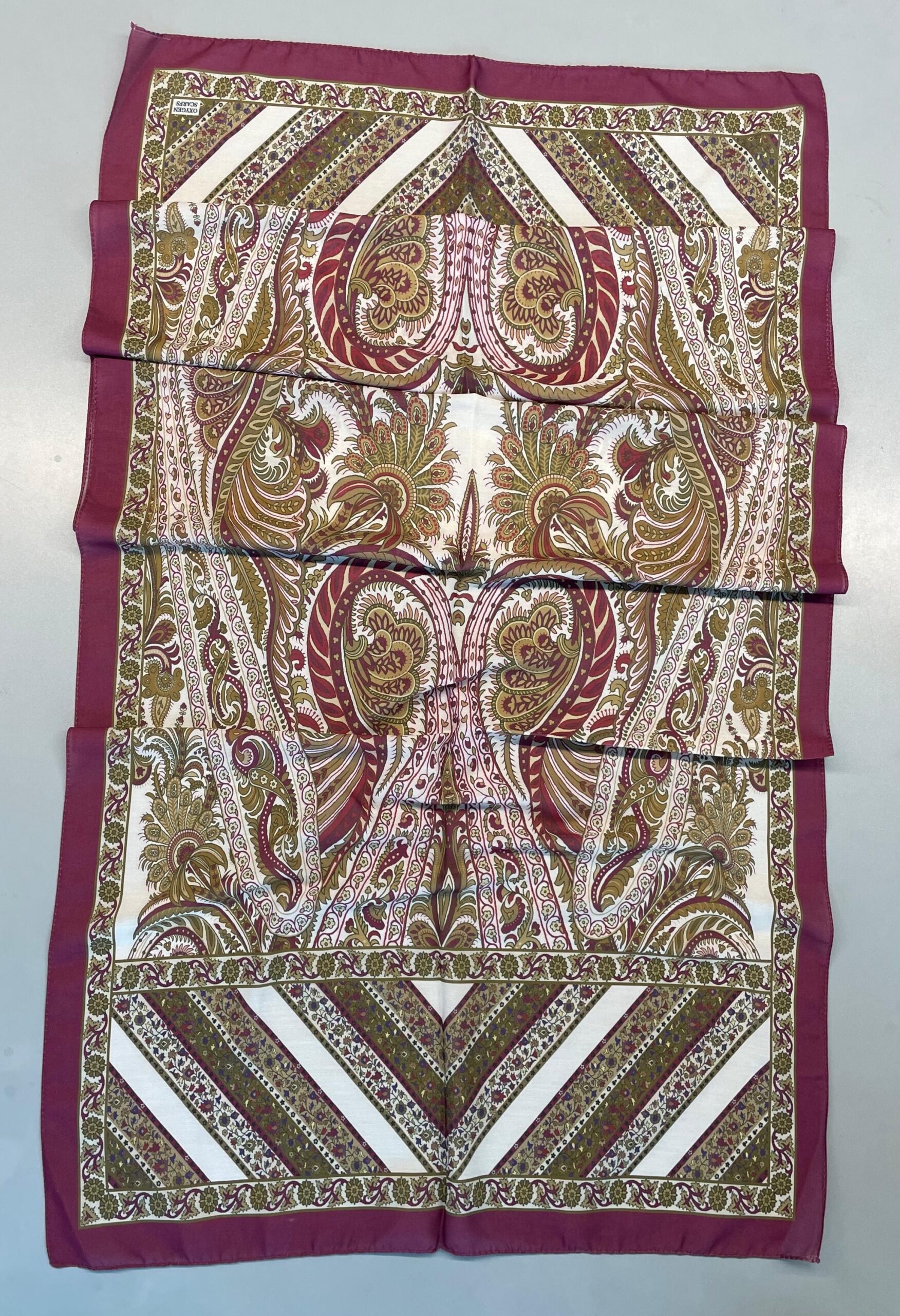Etro Desen New Pamuk Soft Şal 23012 -Vişne Rüyası