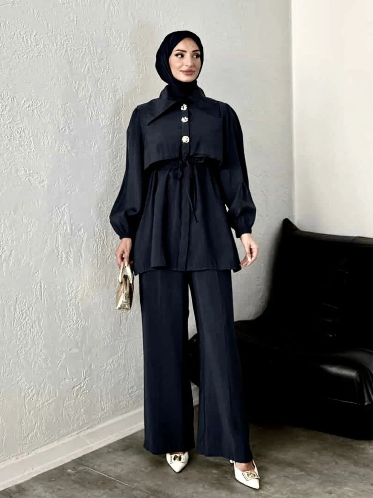 Daniela İkili Takım TK10051 - Siyah