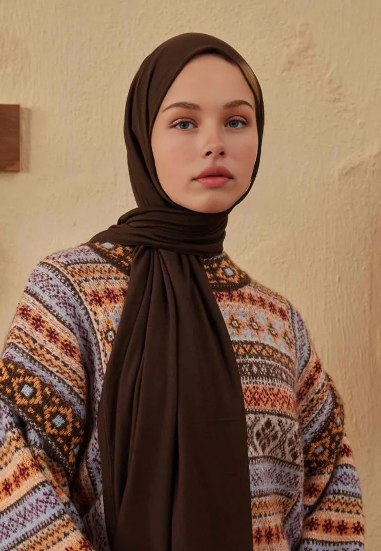 Penye Şal - Acı Kahve