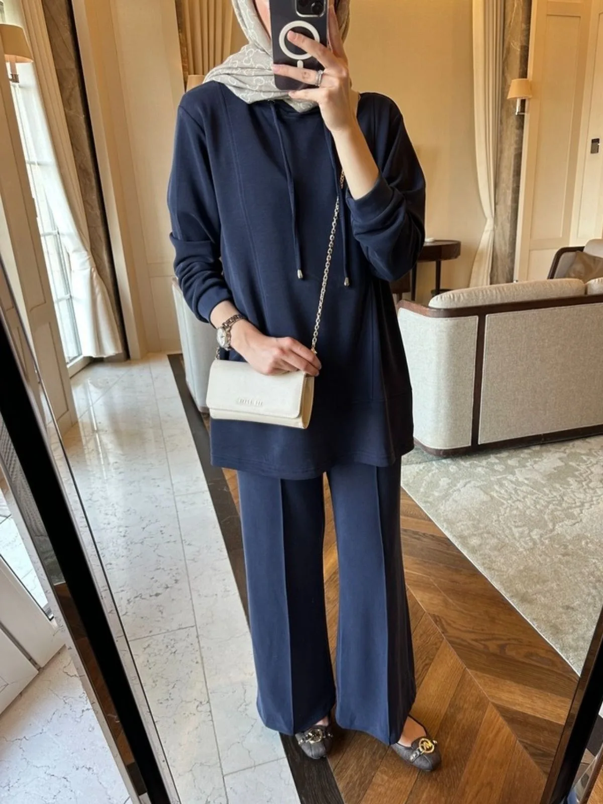 Premium Oysho Edoril İkili Takım  BÜYÜK BEDEN TK100255 - Lacivert