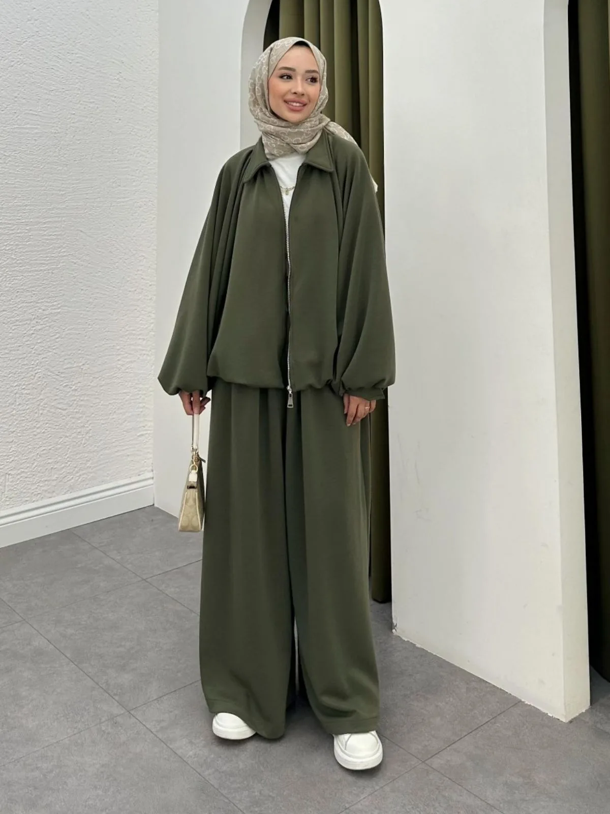 Premium Oysho Saoris İkili Takım TK100257 - Haki