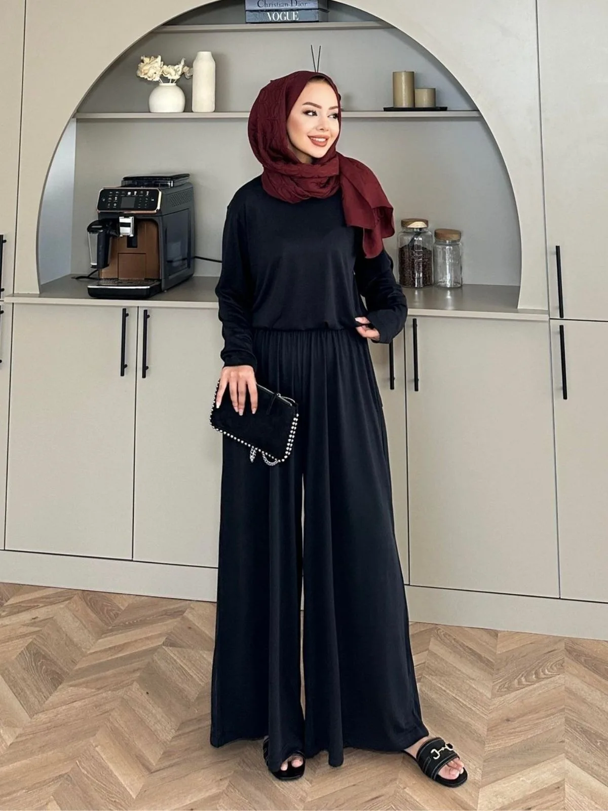 Premium Oysho Nora İkili Takım TK100245  - Siyah