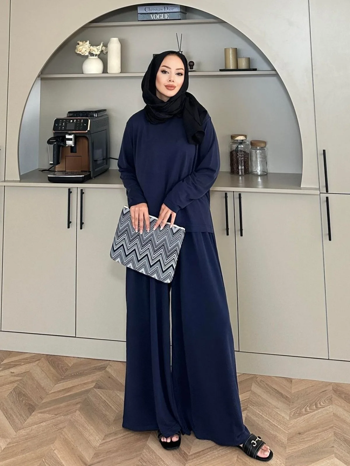 Premium Oysho Nora İkili Takım TK100245  - Lacivert