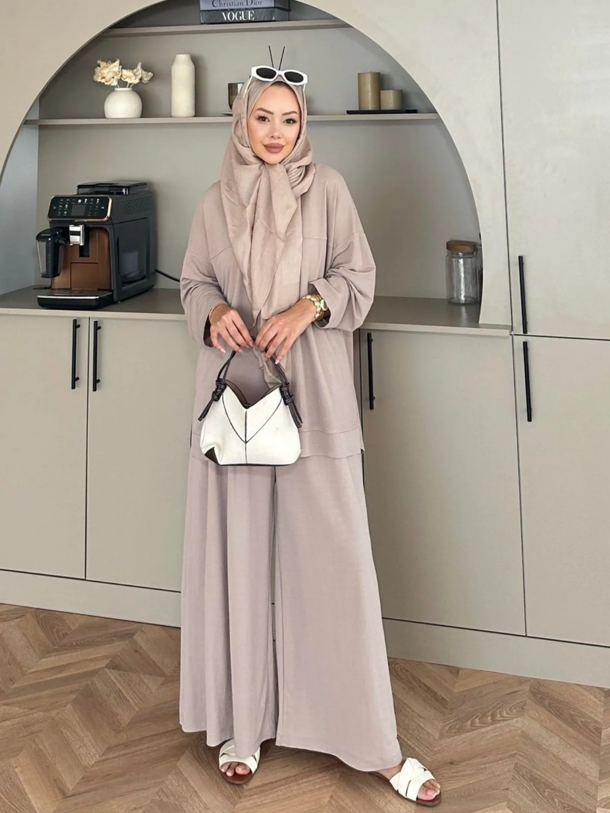 Premium Oysho Nora İkili Takım TK100245  -  Vizon