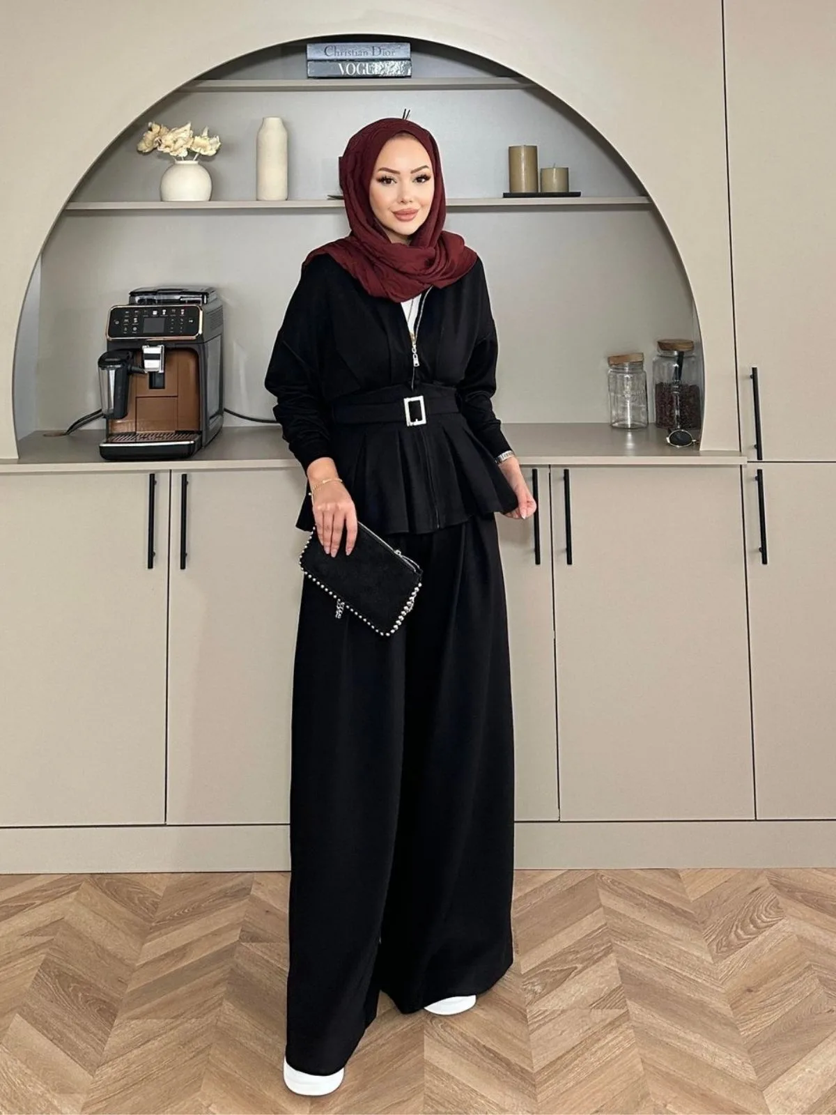 Premium Oysho Elina  İkili Takım BÜYÜK BEDEN TK100246  -  Siyah