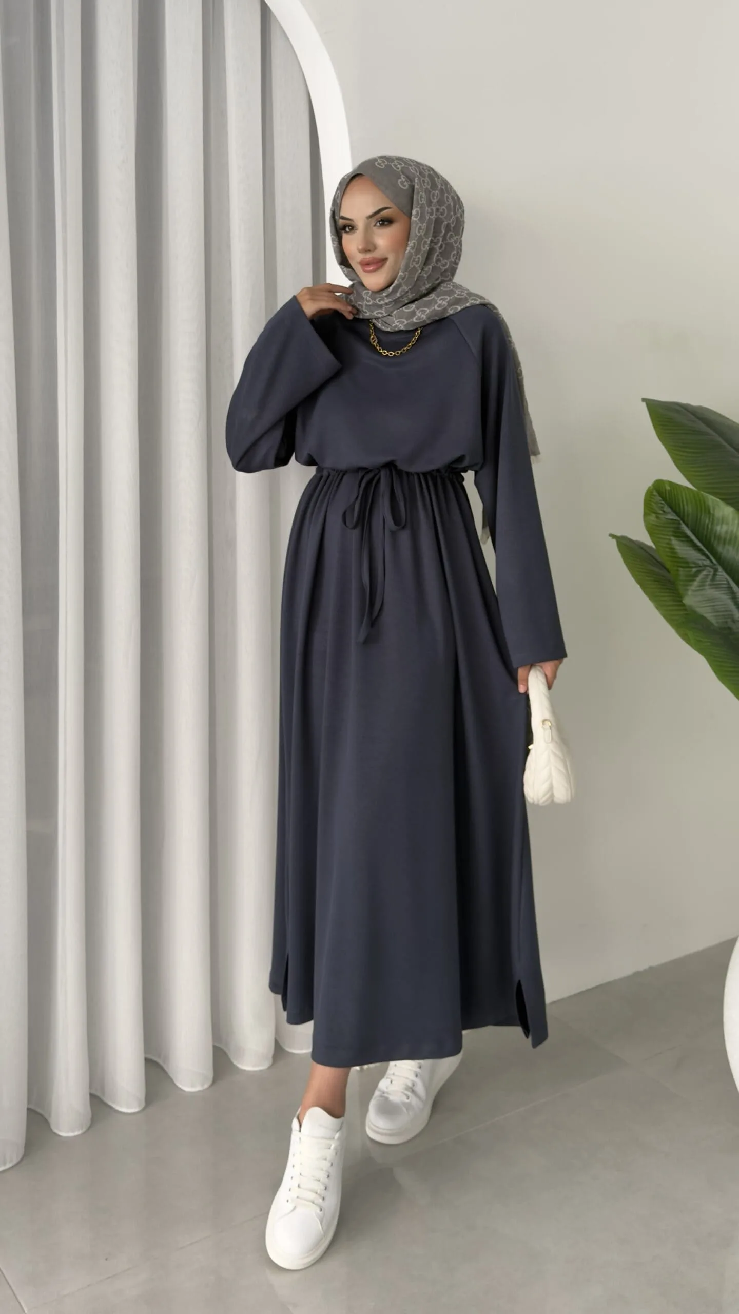 Oysho Elbise L100221 - Füme